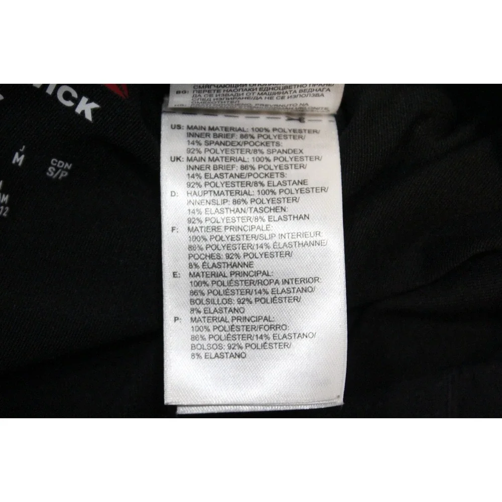 Reebok Men's SpeedWick Black‎ Board Shorts Size Small Perforated Thigh area